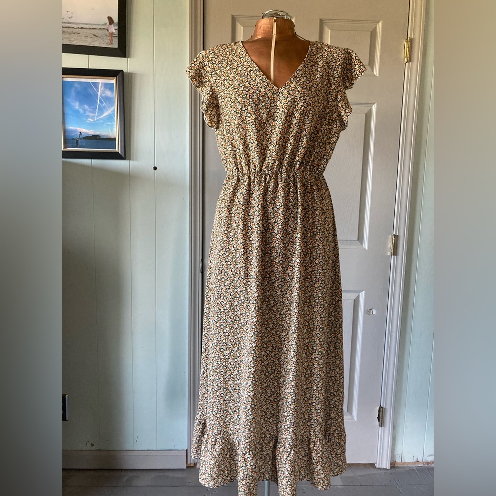 Shein floral print dress